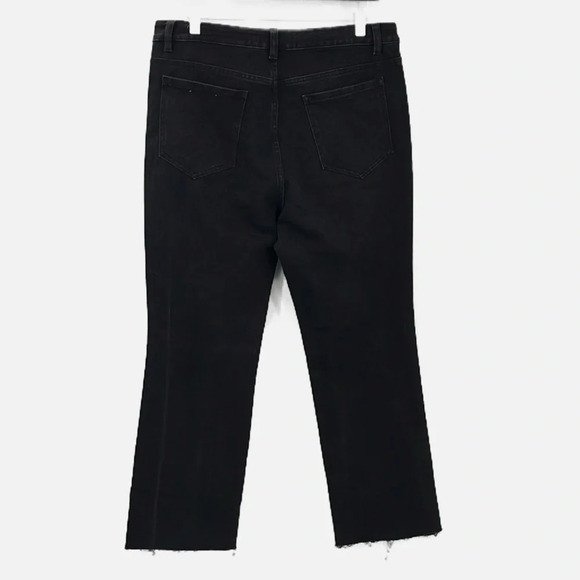 Soft Surroundings The Ultimate Cropped Bootcut Jeans in Washed Black - Size 12 - Picture 4 of 6